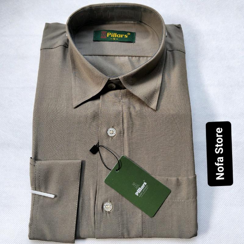 Kemeja Polos Lengan Panjang Pillars - Bahan Katun Viscose Lembut dan Nyaman Dipakai - Baju, Formal 2