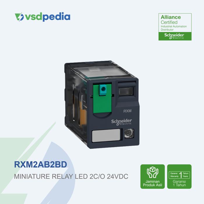 Gambar SCHNEIDER HARMONY ELECTROMECHANICAL RELAY MINIATURE PLUG-IN RXM2AB 2C/O 12A 8 PIN, 24VDC / 230VAC, DENGAN / TANPA LED, RXM2AB*** - 24VDC, Tanpa LED - RXM2AB1BD, 1 dari vsdpedia Kota Administrasi Jakarta Timur 5 Tokopedia