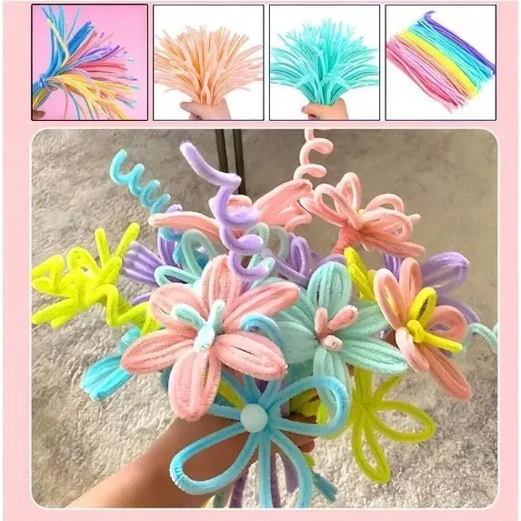 TI 100 Kawat Bulu Mercy Mainan Anak Craft Diy Kerajinan Tangan - 100Pcs (PACK100) - Toys, Edukasi 3