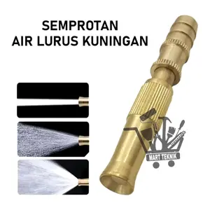 Alat Kepala Semprotan Air Lurus Kuningan Semprotan Air Hose Nozzle