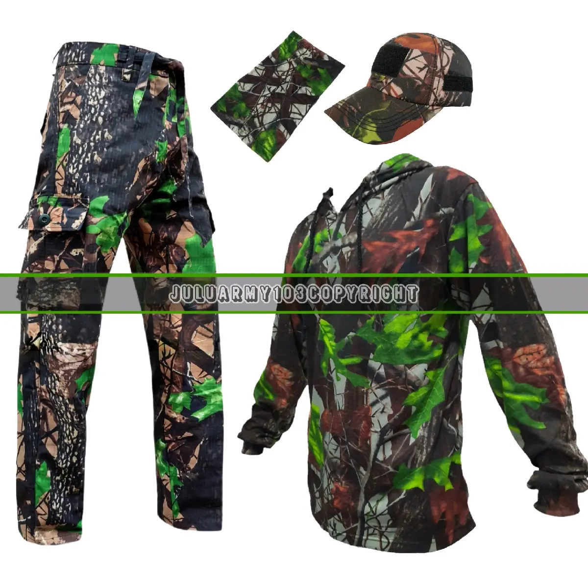 setelan seragam kaos loreng motif camo perbakin hijau