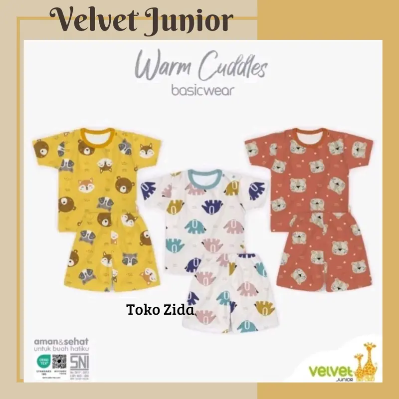 VELVET JUNIOR Terbaru Setelan oblong pendek murah 7
