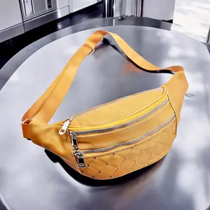 Tas Pinggang Wanita Nylon Motif Polos Dan Bordir Tipe 3 Res Super Tebal waist bag branded