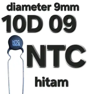 ( NTC ) hitam 2p kaki 2 Negative Temperature Coefficient  Temperature Coefficient thermis termistor resistor non linier r fuse keramik semikomduktor  tv mesin las psu adaptor