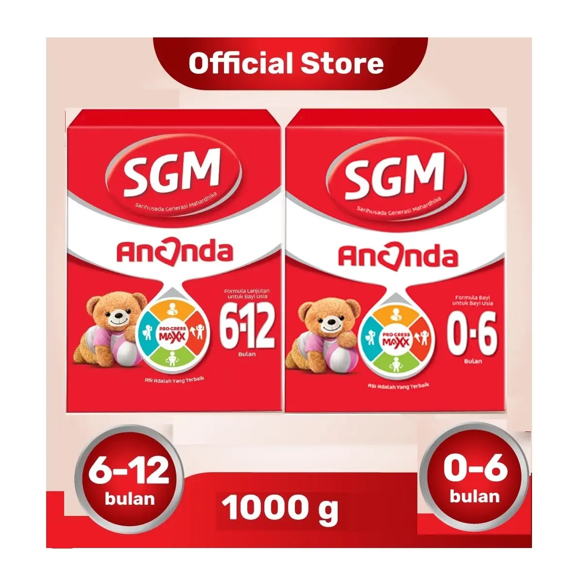 SGM Ananda 0-6/6-12 1000gr/ susu sgm ananda tahap 1 dan 2