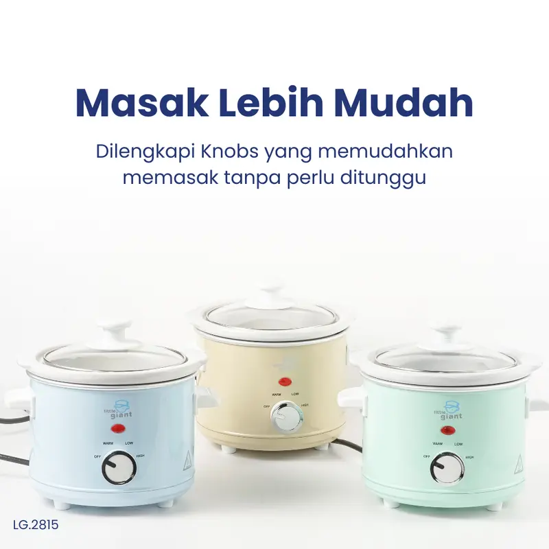 Little Giant Electrical Ceramic Crockery Pot 1,5 L (INCLUDE PALET KAYU) 1