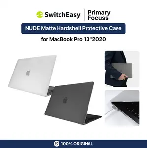 SWITCHEASY NUDE Case for MacBook Pro 13 Inch M1 Intel 2020 Ultra Thin Polycarbonate Anti Slip Cover - Primary Focuss