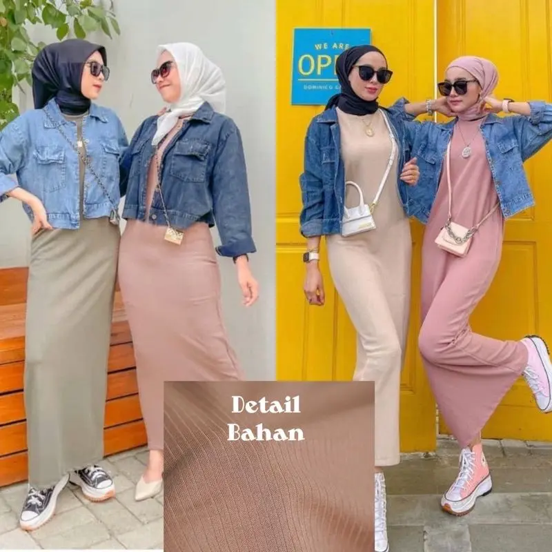 PROMO FINELY APRIL KNIT INNER SPAN DRESS (Rajut Tebal)