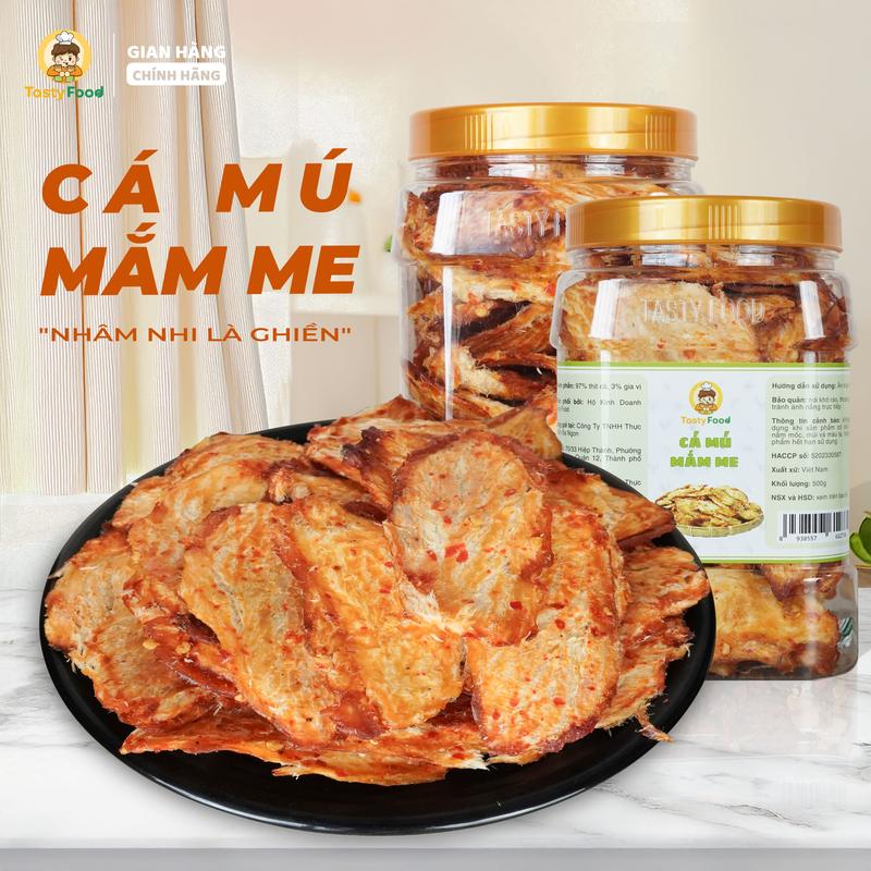 Cá Mú Nướng Mắm Me Cô Ba Tasty - Hũ 500G - Ăn Vặt Ngon - SP105