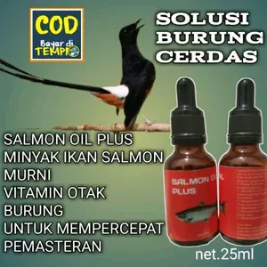 VITAMIN BURUNG MURAI BATU/VITAMIN OTAK BURUNG/MINYAK IKAN SALMON