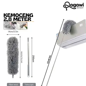 Kemoceng Fleksibel 280cm Bisa Tekuk | Pembersih Rumah | Kemoceng Bulu Microfiber Panjang