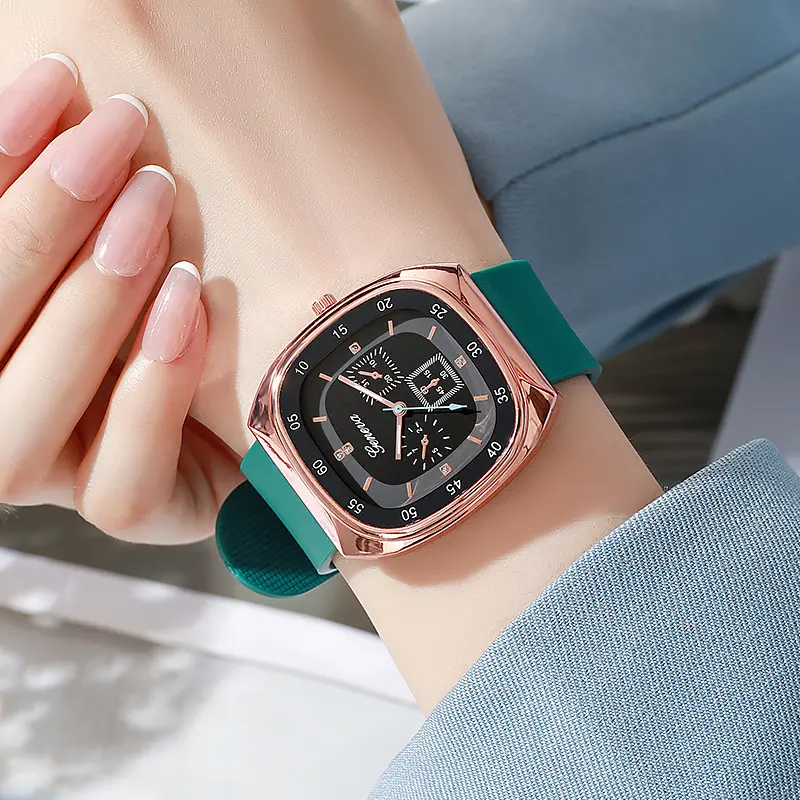 Hot selling internet celebrity college style watch for women, student party silicone high-value women's watch