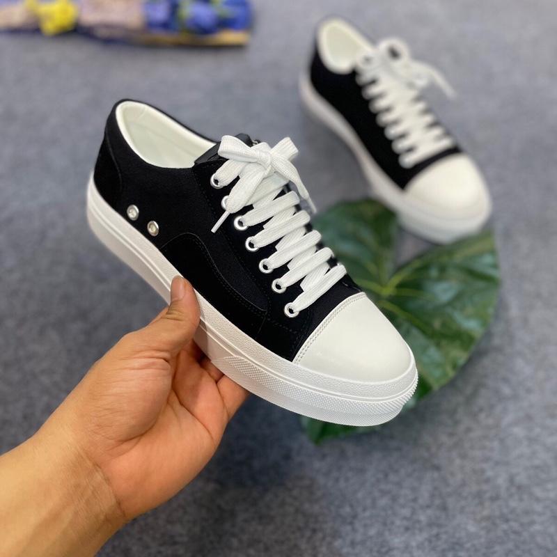 Giày Dây Buộc Nam Đế Cao 3 Phân Hoạ Tiết Thêu From Cứng Cáp Cao Cấp