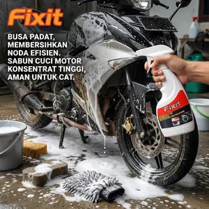 FIXIT【Normal】 Cairan pembersih khusus sepeda motor, cairan pencuci mobil ultra-konsentrat, cairan busa pencuci mobil listrik, air pencuci mobil, lilin, pembersih lapisan