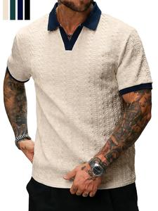 Suéter de hombre simple y versátil tipo pulóver, con cuello de jersey cómodo, ajuste casual para uso diario y oficina