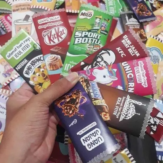 PROMO Amplop Bentuk Permen Unik Lucu Imut Murah Berkualitas THR Lebaran Angpau isi 50 pcs 4