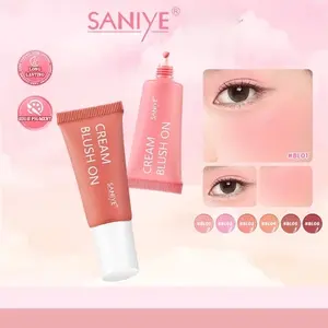 SANIYE 6 Warna Cream Blush On Liquid Blush Cream Multi Use Perona Pipi High Pigmented R1299 Compact