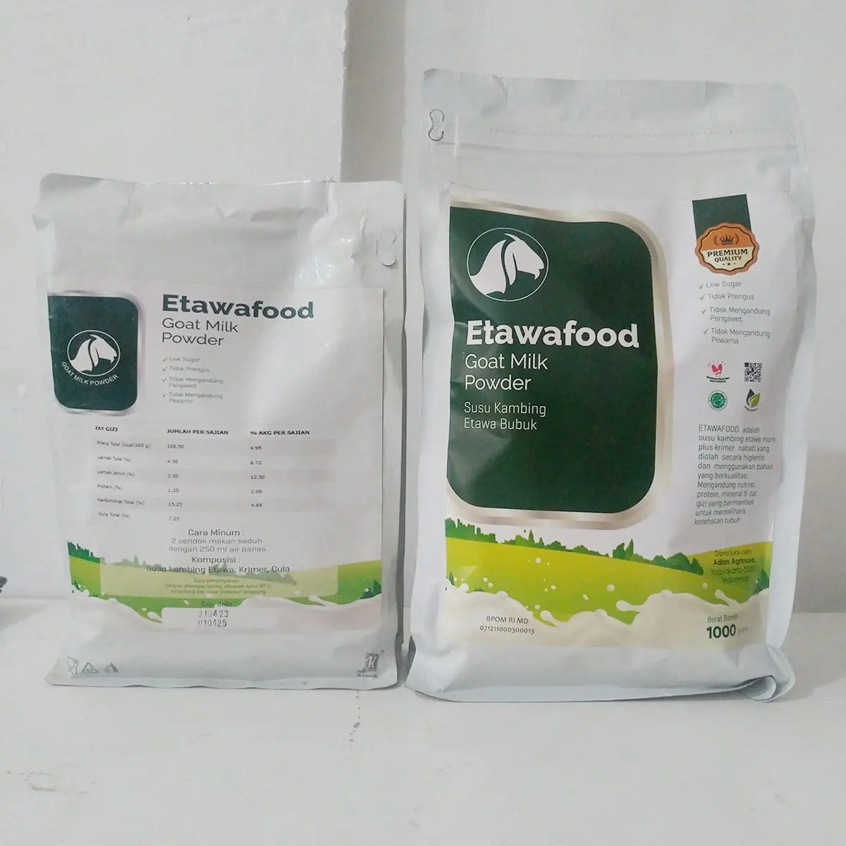 Susu Kambing Etawa Bubuk ETAWAFOOD 500gr Dan 1kg Susu Sehat keluarga