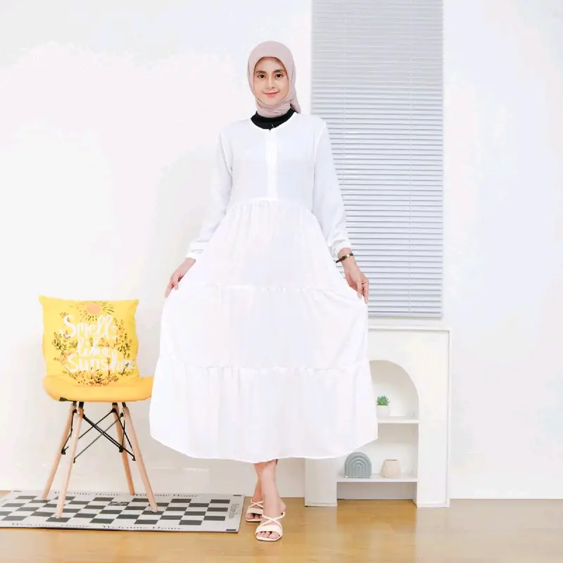 GAMIS SUSUN CRINGKEL DRESS POLOS BUSUI 1