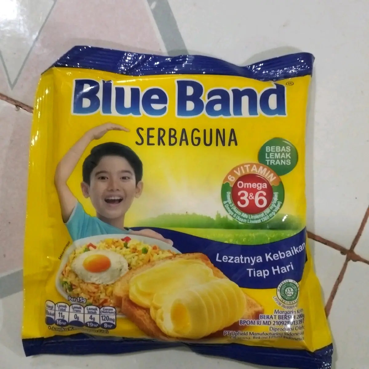 blueband serbaguna bebas lemak tran Rendah lemak