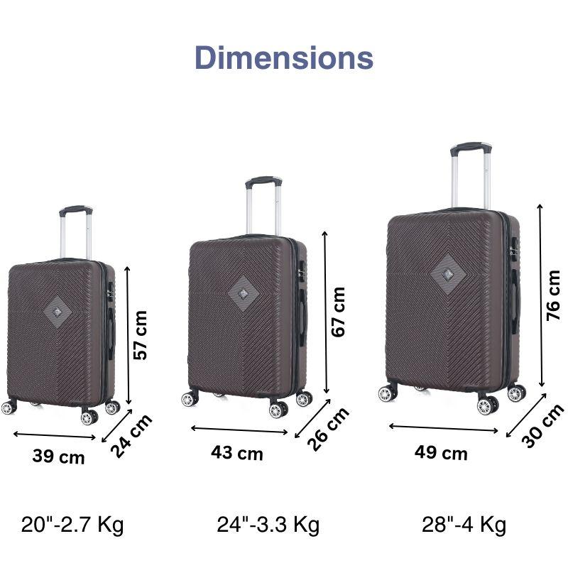 Product Introduction of #102 SE7EN VONDERS TRAVEL LUGGAGE HOLIDAY BAG CABIN SIZE AND CHECK IN LUGGAGE HARDCASE LUGGAGE 4 WHEEL EXPANDER WITH COMBINATION LOCK retractable 4 wheels 360 rotation 42