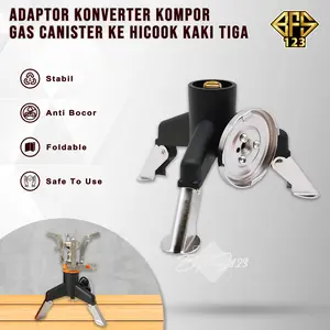 Adaptor Konverter Kompor Gas Canister ke Hicook Kaki Tiga kompor  camping