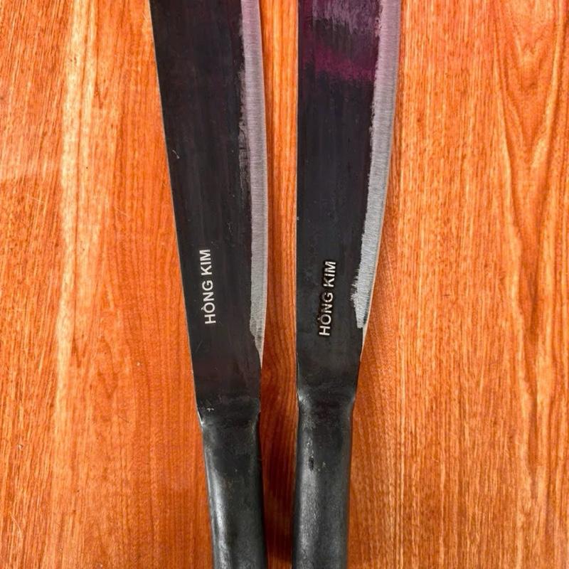 Dao thép chặt củi dao to được làm bằng nhíp xe năng 1kg