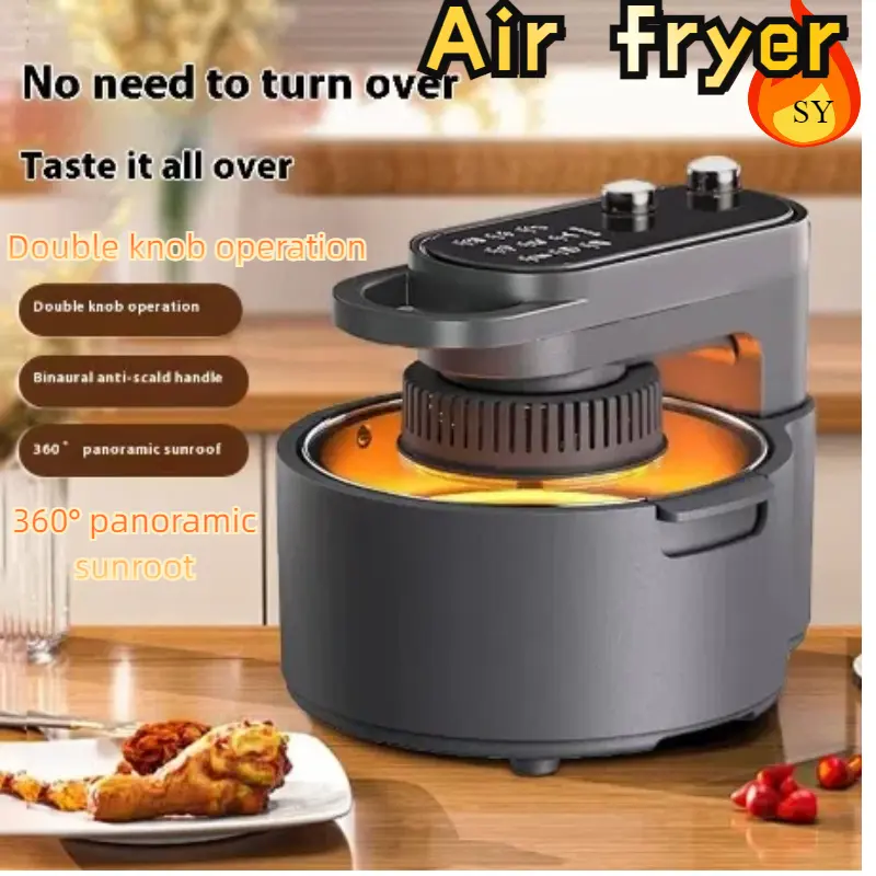 Air Fryer Home Large Capacity Toaster Breakfast Machine Factory Wholesale Live Group Buying Gifts Electric Oven Air fryer, large-capacity, intelligent temperature-controlled fryer, oil-free