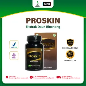 Herbal Proskin Sehat Kulit - Herbal Untuk Gatal Kulit - Daun Binahong 60 Kapsul Sudah BPOM RI & Halal MUI