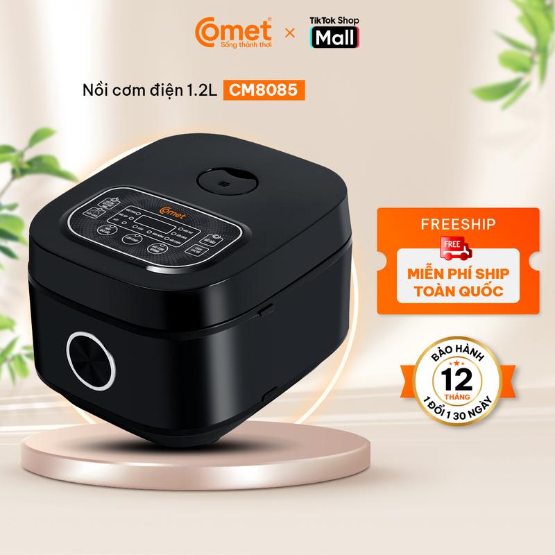 Nồi cơm điện tử COMET - CM8085 dung tích 1,2L với tính năng nấu ăn tự động nồi chống dính