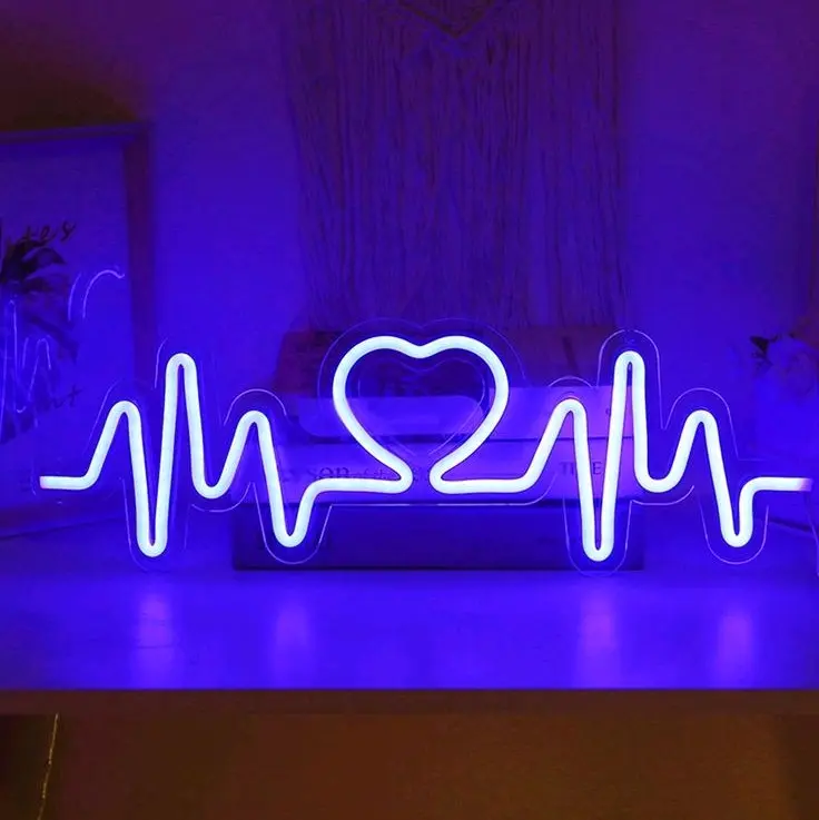 Lampu Hias Detak Jantung Neon Flex220volt 1.2.3.4.5 Meter - Blue Biru - Kuning - White