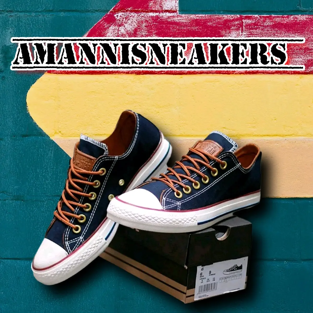 Sepatu Sneakers Casual Canvas Made in Vietnam Premium Low Terlaris Round Toe Shoes Pria dan Wanita - Kasual Navy