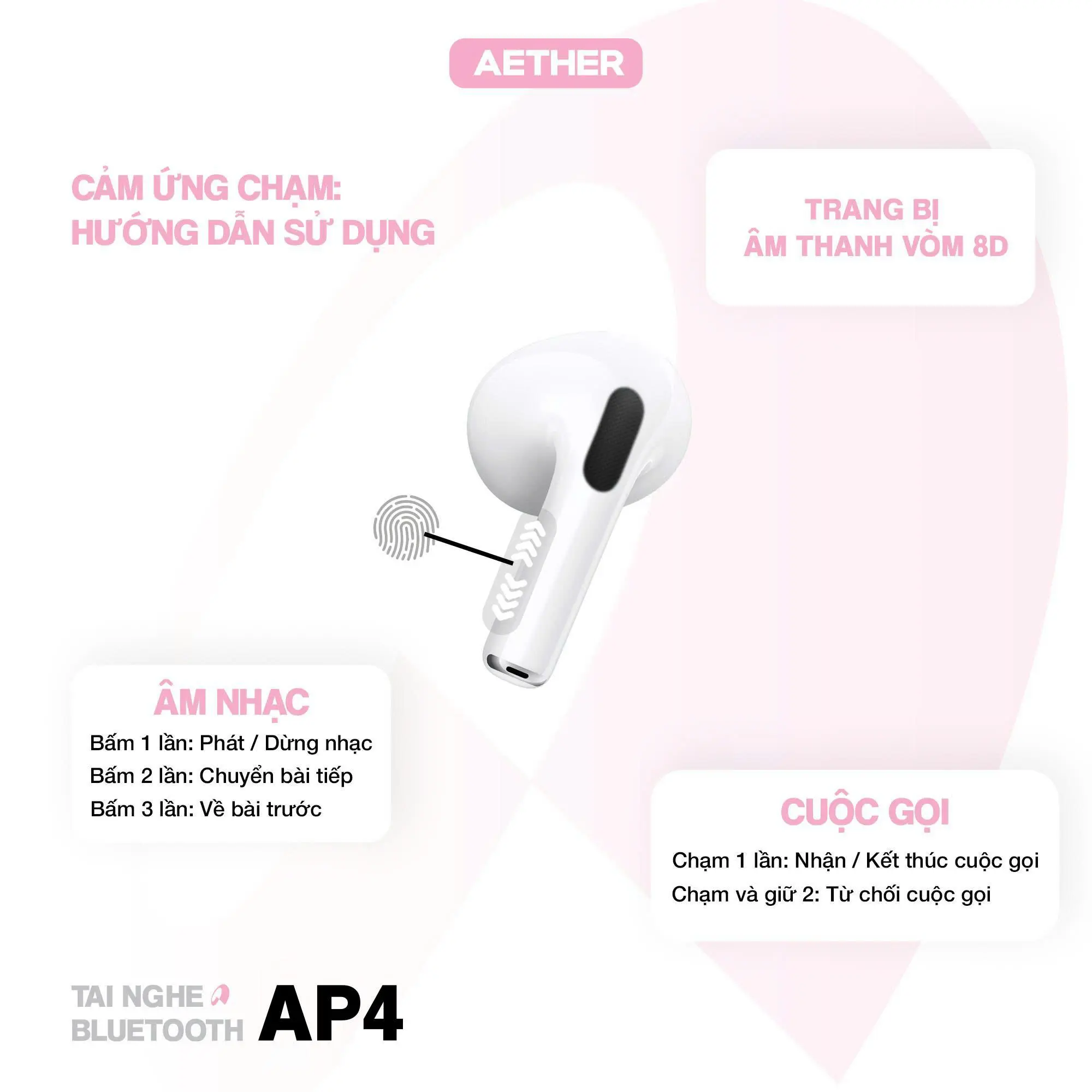Tai Nghe Bluetooth NZKF A4AETHER, Âm Thanh Nâng Cấp, Tự Động Kết Nối, Bảo Hành 6 Tháng, Pin Trâu 6H, Bluetooth 5.3, Hỗ Trợ iOS 18-26, Tặng Ốp & Cáp Sạc | BigBuy360 - bigbuy360.vn Tai Nghe Bluetooth NZKF A4AETHER, Âm Thanh Nâng Cấp, Tự Động Kết Nối, Bảo Hành 6 Tháng, Pin Trâu 6H, Bluetooth 5.3, Hỗ Trợ iOS 18-26, Tặng Ốp & Cáp Sạc | BigBuy360 - bigbuy360.vn