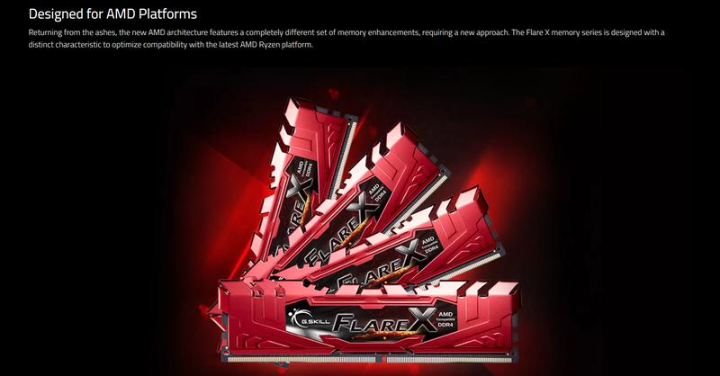 Product Introduction of G.SKILL GSKILL Flare X (for AMD) 8GB/16GB/32GB DDR4 RAM 3200MHz Desktop Memory (LIMITED LIFETIME WARRANTY BY CORBELL TECHNOLOGY PTE LTD) 1