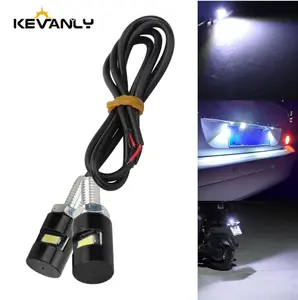 2psc 1.5W Eagle eye lamp LED Car Auto Motorcycle Tail Number Universal Screw Bolt Light DRL License Plate lamp 12V SMD for Truck