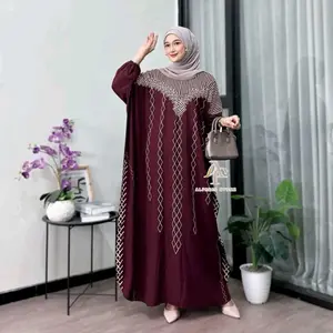 Kaftan Motif Inayah Rayon Tebal Jumbo Ld 180 cm