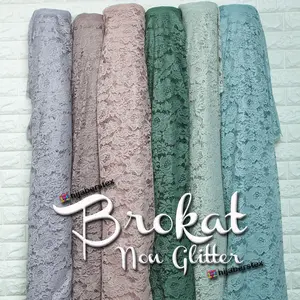 HijabersTex 1/2 Meter Kain BROKAT NON GLITTER