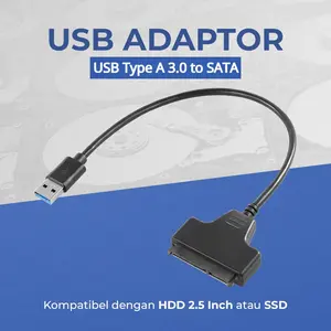 USB Type A 3.0 to SATA HDD SSD Adaptor 4071-1097 Universal Murah High Quality