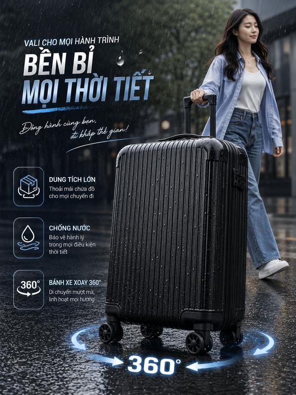 VINIX vali giá rẻ Kích thước lớn 24 20 Sinh viên dễ thương Màu hồng Di động Du lịch nước ngoài 2 ngày 1 đêm Clown Luggage Folding Travel Case