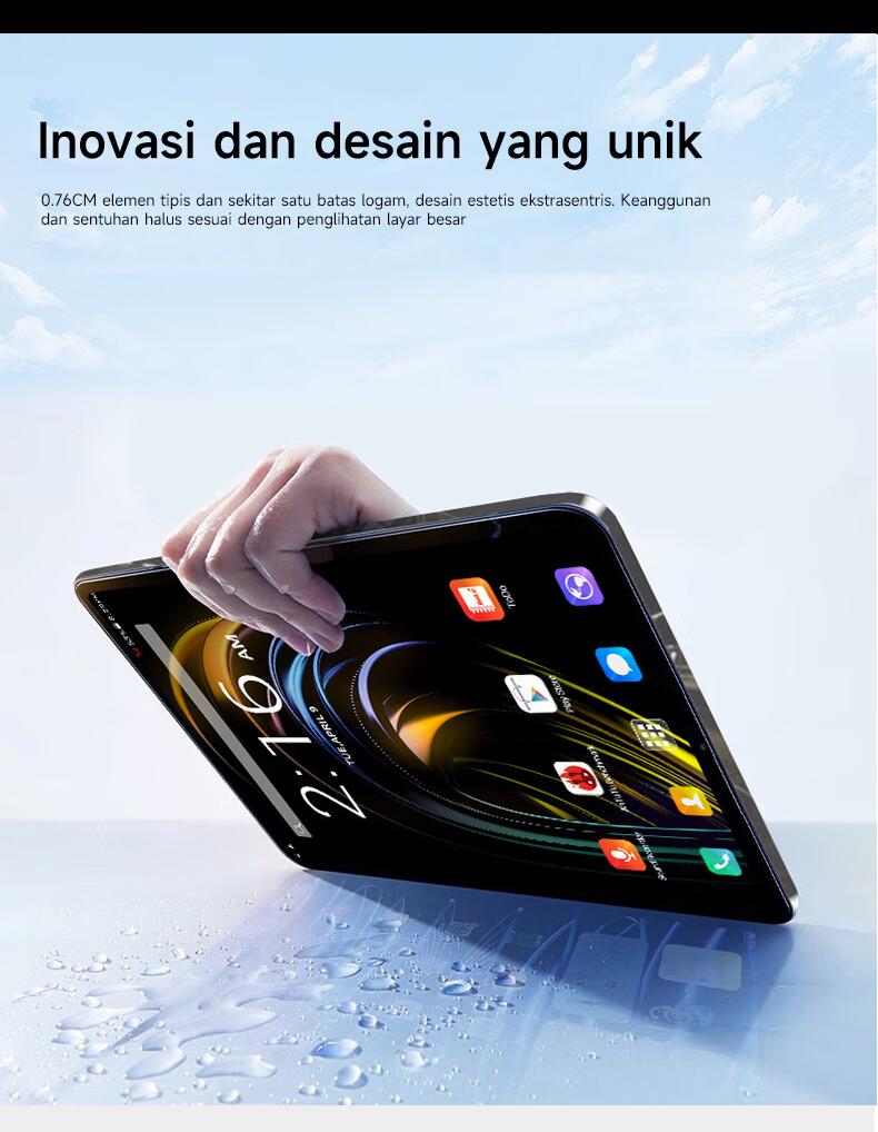 Miracle  2025 M66 Promax 11.8" Tablet [16GB+1TB]1Pengalaman Pro Layaknya PC|120Hz OLED RealColor tablet FullView Display l Ultra-tipi l Tablet cerdas HD l Hiburan Kantor Wifi Bluetooth Kamera Layar sat