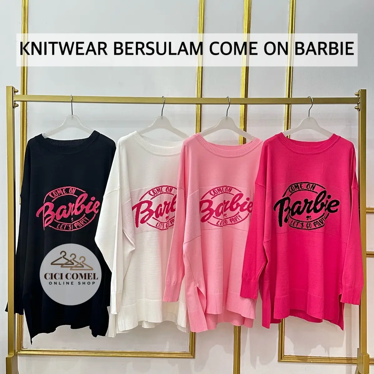 KNITWEAR BERSULAM COME ON BARBIE