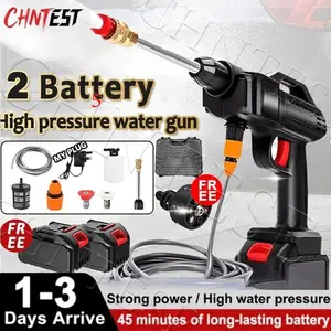 Jet Cleaner Mesin Cuci Motor Pompa Mesin Portable Alat Cuci Mobil dengan 2 Baterai Pengiriman Cepat Tekanan Tinggi