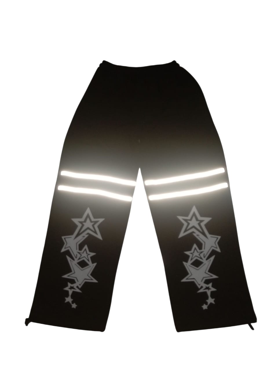Celana Nyala Bintang Star Plat/Strip Reflektif Celana BaggyPants Unisex Anak Laki-laki/Perempuan Usia 6-15 Tahun Premium Distro Terbaru
