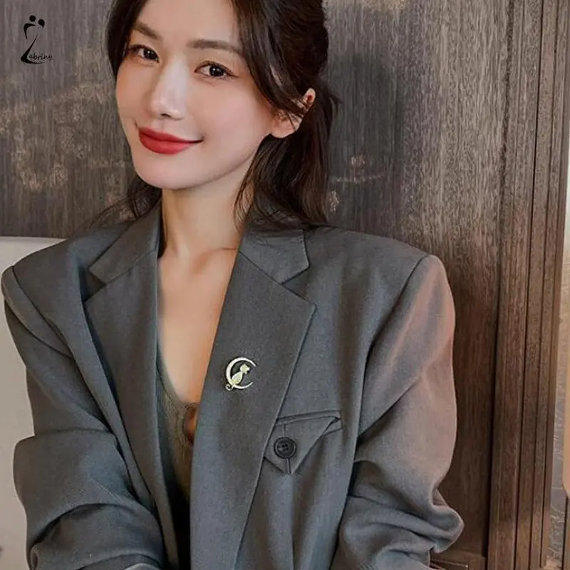 【lingerly】Perhiasan Fashion Kupu-kupu Bros Mutiara Bros Pin Berlian Imitasi Breastpin untuk Wanita Hijab Z 2
