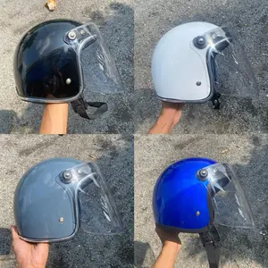 Helm Slimhead Polos Free Kaca Venom Motorcycle