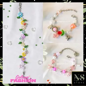 ￼Gelang Mutiara Rainbow Lucu / Gelang Beads Murah / Gelang Korea Simpel Viral part 2