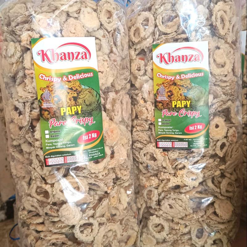 Keripik Pare Gurih 1Kg/ Kripik Pare Crispy Lezat/ Camilan Sehat Pare Asli 1