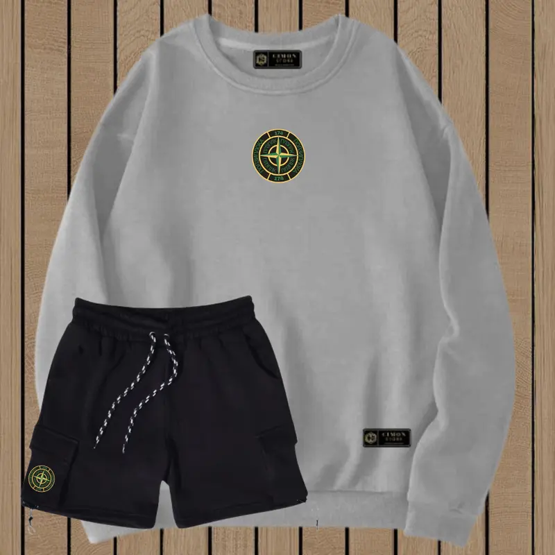 Paket Bundling Sweater Crewneck Pria Wanita Terbaru Murah Tebal Dan Celana Cargo Flecee Polos Distro Unisex Hitam Kasual Polos Distro Stellan Kece Kekinian Top Lokal Bandung 2024 Keren Casual Katun Panjang Cowok Setelan Oversize setelan  skena Dewasa 5