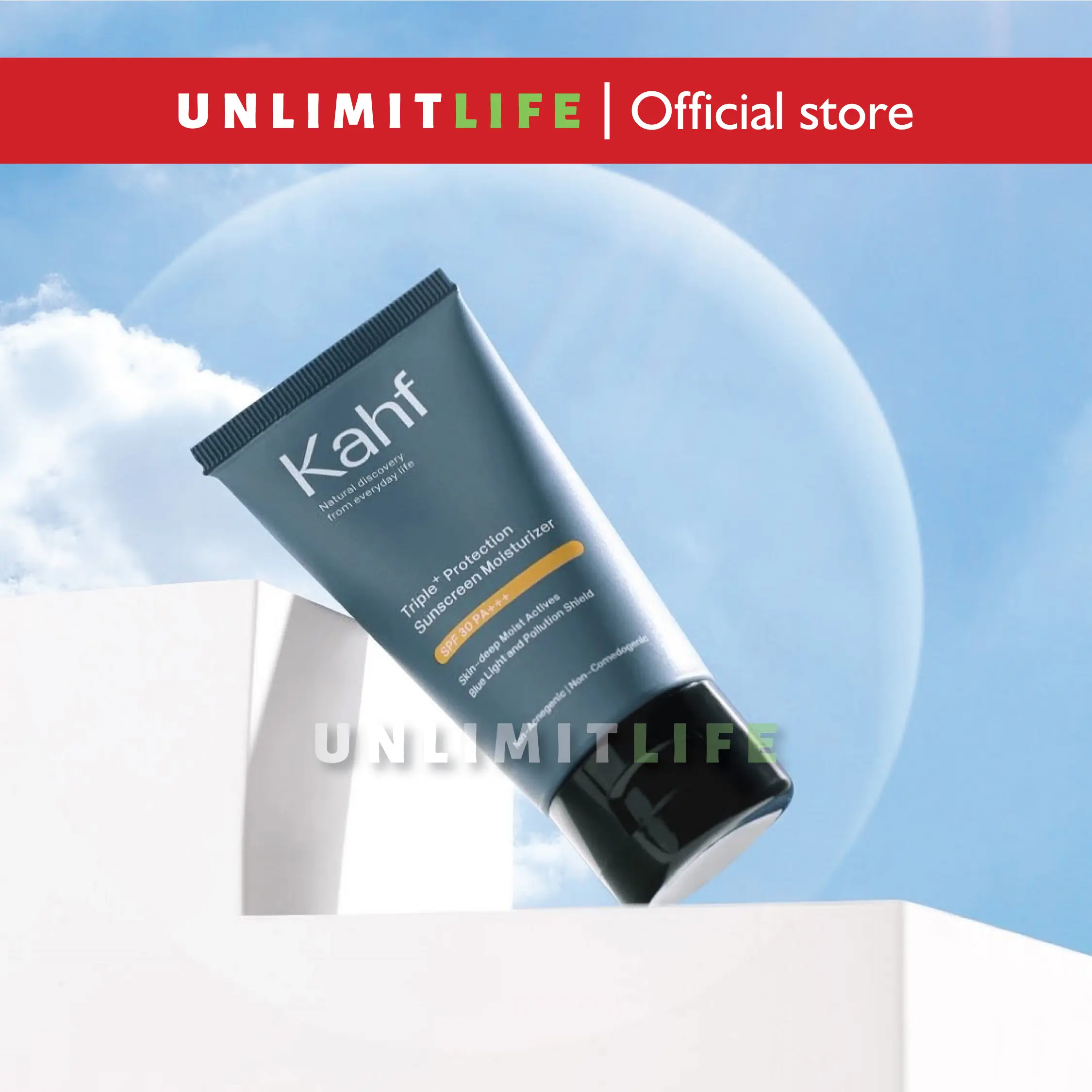 Kahf Triple Protection Sunscreen Moisturizer SPF 30 PA+++ (30 ml)