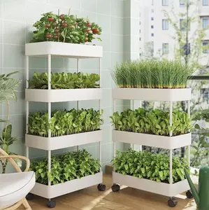 Rak pot tanaman sayur susun serbaguna di balkon